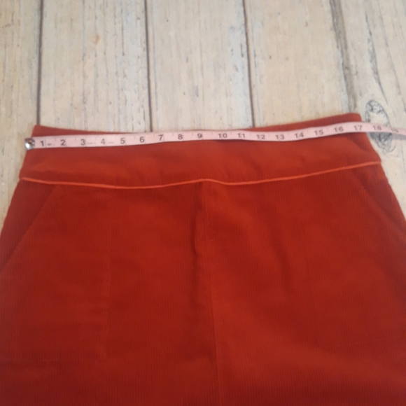 Sundance Catalog perfect days red corduroy mini skirt - Picture 9 of 11
